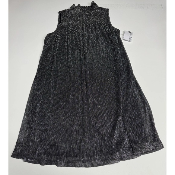 Nine West Dresses & Skirts - Nine West Womens XS Black & Silver Smocked Knee-Length Lined Dress